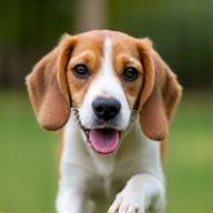 Milo, a playful Beagle looking to be adopted
