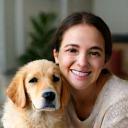 Jenna Mansoor and her puppy adopted from Paws & Tails