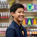 Oliver Zhang buying training gear at Paws & Tails